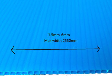Wellpappboden-Schutz blaue Plastik2mm Corflute pp. 3mm