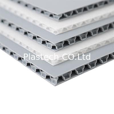 Doppelte glatte pp. Wabenpappe der Farbe7mm 10mm für Aluminiumfall