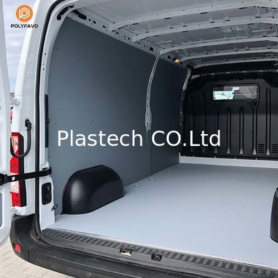 5 mm Polypropylen-Honeyblock-Blätter Kunststoff-Schwarz-PP-Honeyblock-Panel für Van Liner