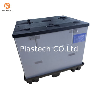 1200x1000x900mm Stapelbare HDPE-Transparente Kunststoff-Hülsenverpackung