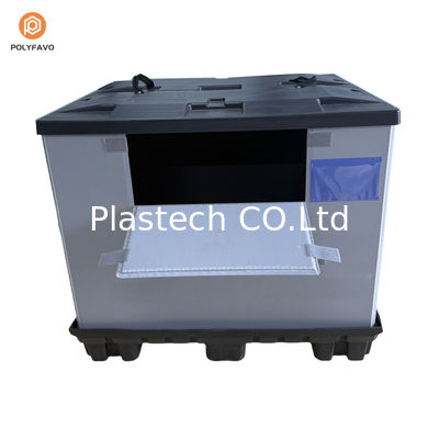 1200x1000x900mm Stapelbare HDPE-Transparente Kunststoff-Hülsenverpackung