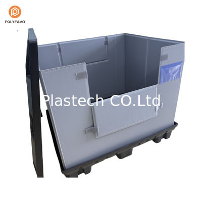 1200x1000x900mm Stapelbare HDPE-Transparente Kunststoff-Hülsenverpackung