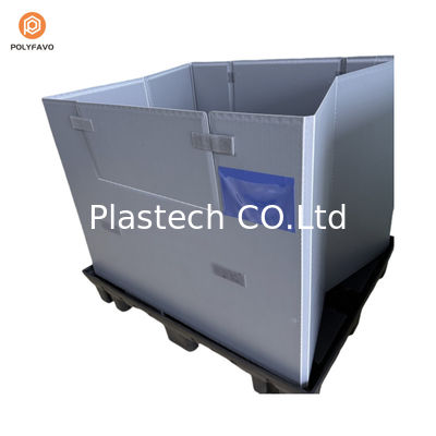 1200x1000x900mm Stapelbare HDPE-Transparente Kunststoff-Hülsenverpackung