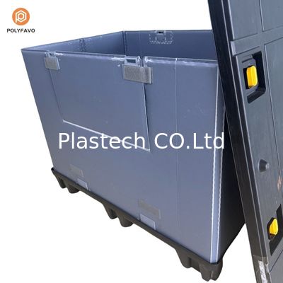 Blaue Faltschachtel mit Plastikhüllen für die individuelle Lagerung und Verpackung