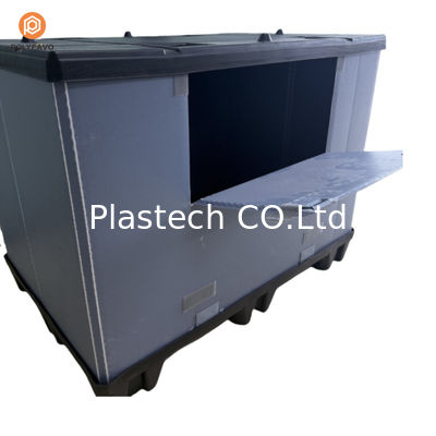Großer, robuster, industrieller, zusammenklappbarer Sleeve-Container für die Massenlagerung