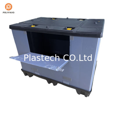 Großer, robuster, industrieller, zusammenklappbarer Sleeve-Container für die Massenlagerung