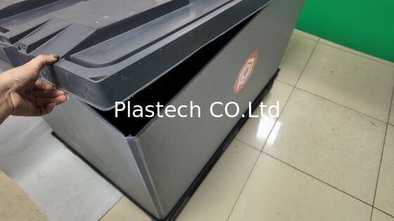 PP-Honeycomb-Klapppalettenbox 1200x800mm Klappbares kundenspezifisches Logo OEM Rücksendebehälter
