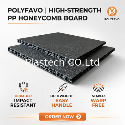 7mm Schwarze Flight Panels Leicht 2800gsm Flightcase Material PP Wabenplatte für Flight Case