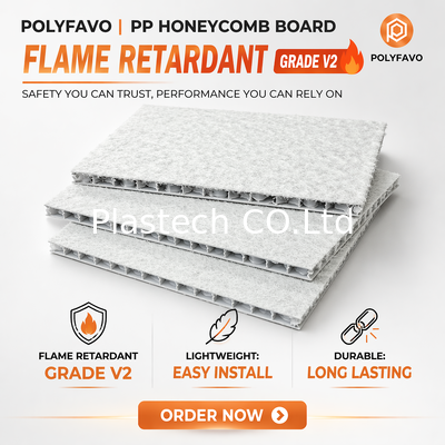 5mm 1600gsm flammhemmende V2 Polypropylen-Wabenplatte Kunststoff Bodenschutzplatten