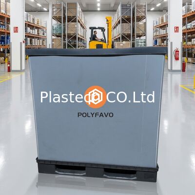 1200x800mm Logistik Verpackung Versandboxen Lagerbehälter PP Honighals Panel Hülsenbox