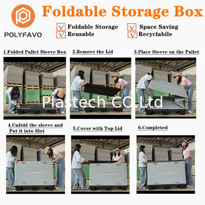 Strapazierfähige Multi-Gitter-Box für den Fabrikboden, stapelbarer Kunststoff-Organizer – Wasserdicht & Wiederverwendbar für Lagerteilelagerung