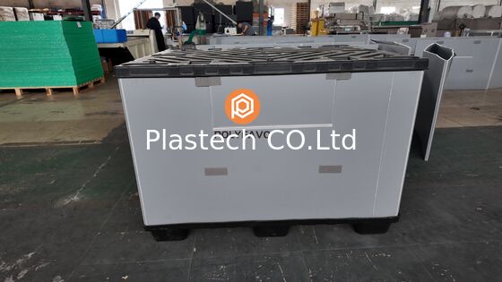 Lagerkunststoffboxen Anpassbare Kunststoff-Lagerbehälter-Hülse Palettenbox