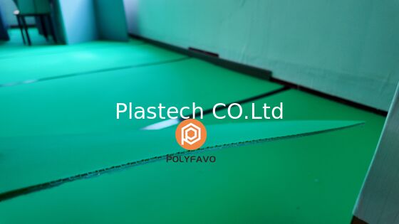 Honeycomb Floor Protector for Construction Flooring, Waterproof Impact Resistant Anti Scratch Panel, V2 Flame Retardant