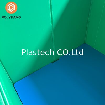 Collapsible Pallet Box Custom Wall Thickness Color Printing, 300kg Dynamic 500kg Static Load 10mm Wall, Returnable Bulk Box