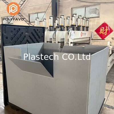 Custom Design Collapsible Crate, Plastic Pallet Container Made to Drawing, Injection Blow Molded Lid and Base 10mm 12mm