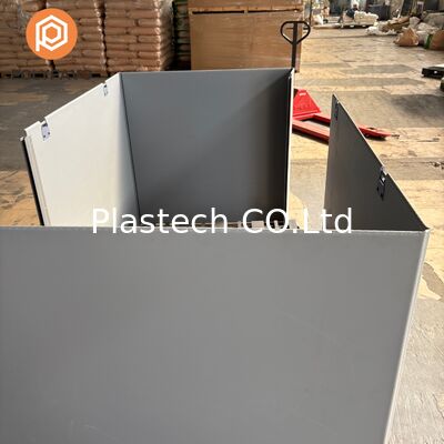 Coaming Box C Type Two Panel Design, EVA Foam Lining Collapsible Pallet Box, Foldable Sleeve Container Custom Logo Print